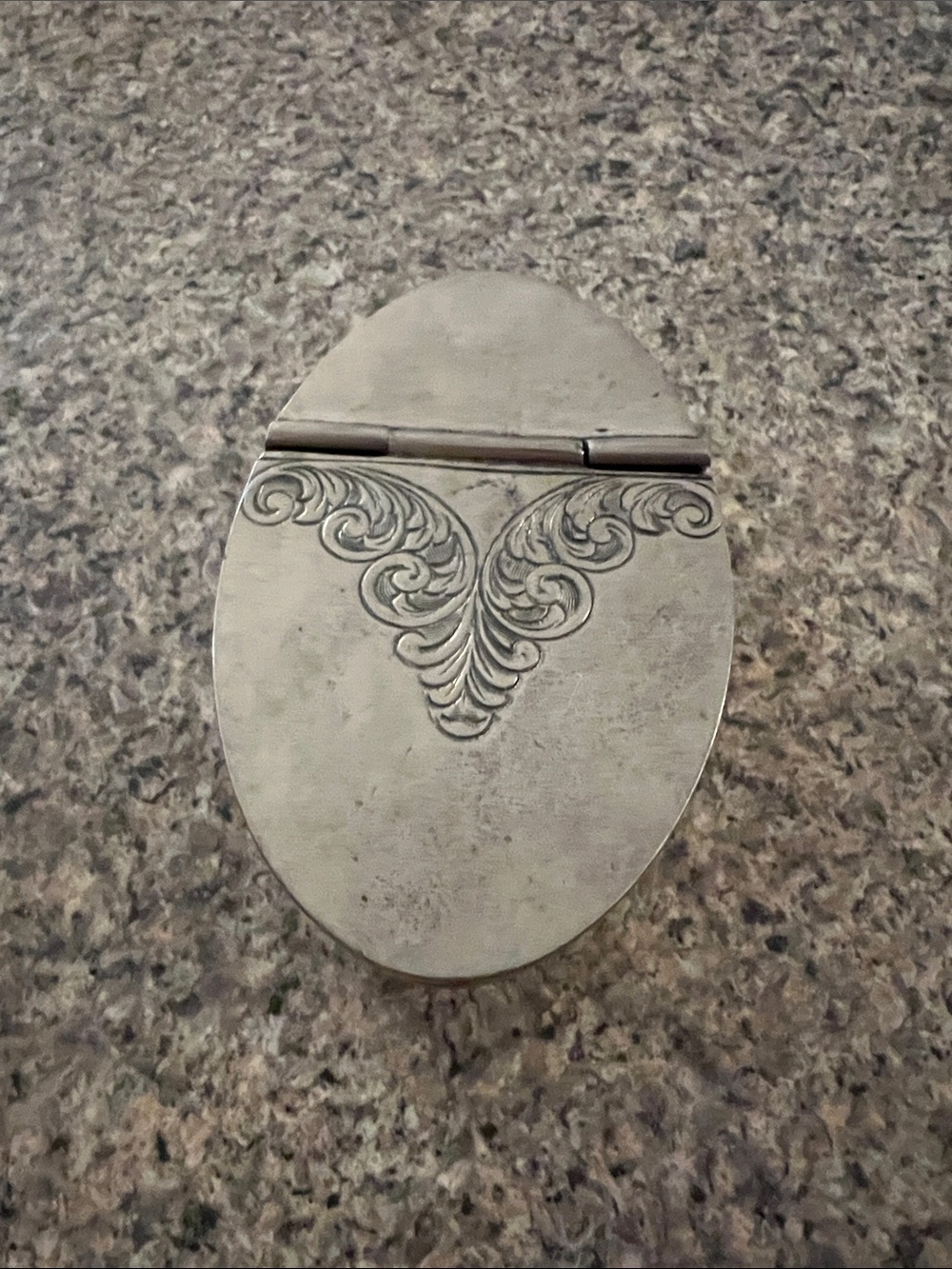 Cosi Tabellini Cerere Oval Hinged Trinket Box Italian Pewter Lidded Ashtray
